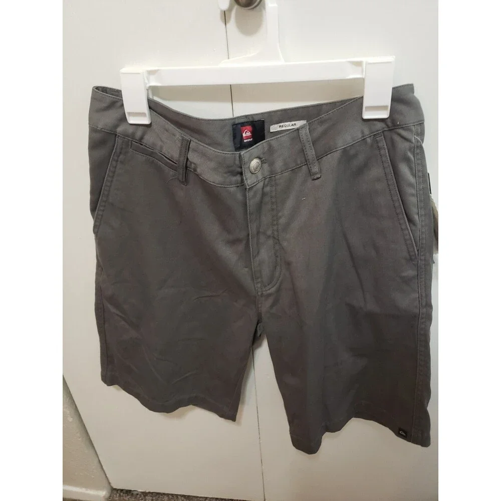 RARE SAMPLE SHORTS Quiksilver Men's Chino GRAY Shorts Size 32  New